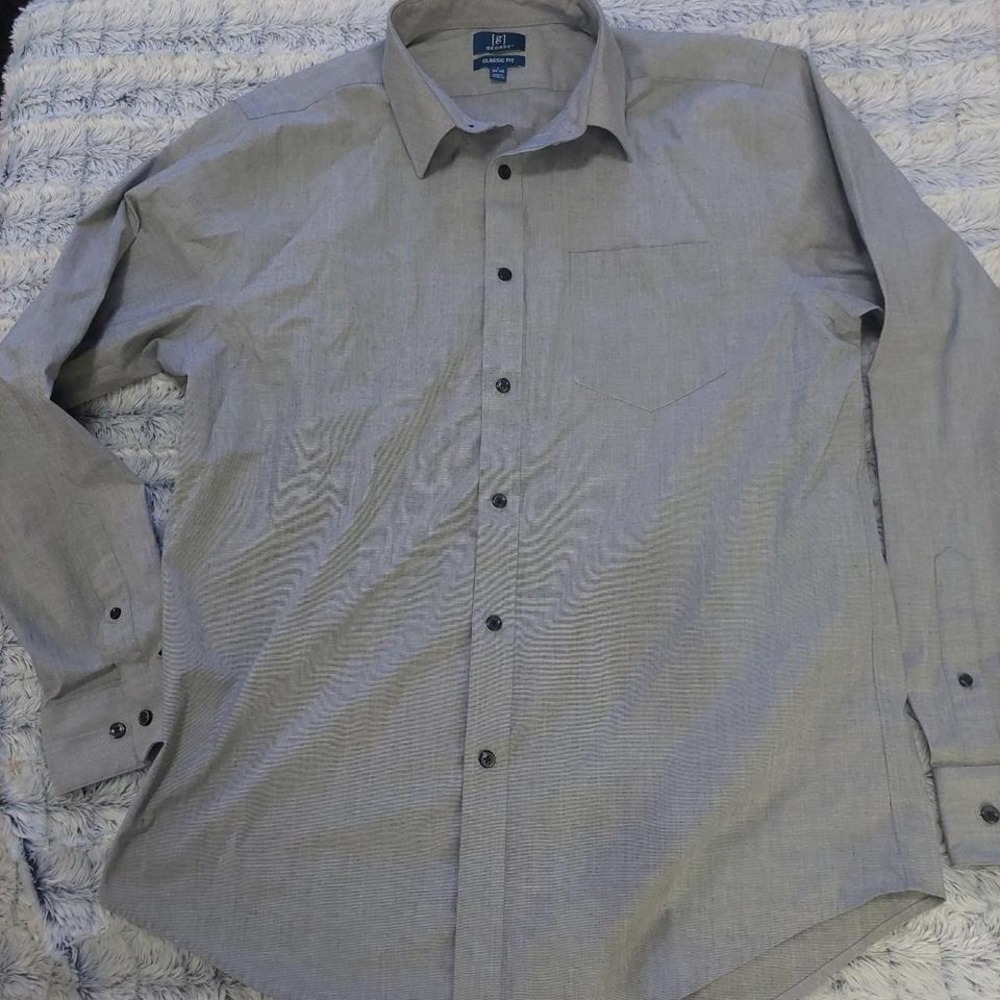 George gray dress shirt Large‎